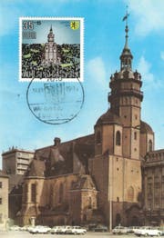 Eine Postkarte der Leipziger Nikolaikirche. (Bild: PD)