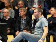 Kadettens Trainer Petr Hrachovec fiebert an der Seitenlinie mit (Bild: KEYSTONE/AP Ritzau Scanpix/CARSTEN BUNDGAARD)