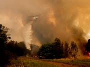 In Australien lodern rund hundert Buschfeuer in den Bundesstaaten New South Wales und Queensland auf einem rund tausend Kilometer langen Streifen entlang der Ostküste. (Bild: KEYSTONE/EPA AAP/DARREN PATEMAN)