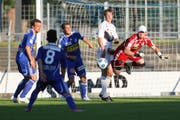 Zibung grosses Highlight: Der 5:0-Sieg gegen den FC Lugano in der Barrage 2009. (Bild: Philipp Schmidli (Luzern, 13. Juni 2009)