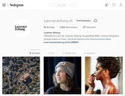 Printscreen Instagram Luzernerzeitung (Stand: 31. Januar 2019)