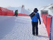Der Wind spielt in Park City ein weiteres Mal Spielverderber (Bild: KEYSTONE/EPA/GEORGE FREY)