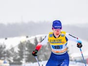 Nadine Fähndrich im Stadion von Lahti. (Bild: KEYSTONE/EPA COMPIC/KIMMO BRANDT)
