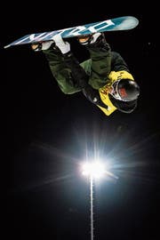 In Laax lief es für den Toggenburger Jan Scherrer noch gut, an der WM stürzte er jedoch in jedem der drei Final-Runs und wurde Neunter. (Bild: Keystone/Gian Ehrenzeller)