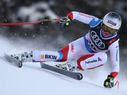 Corinne Suter auf dem Weg zur nächsten Medaille (Bild: KEYSTONE/AP/ALESSANDRO TROVATI)