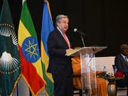 Uno-Generalsekretär António Guterres hat auf der Gipfelkonferenz der Afrikanischen Union (AU) am Sonntag Afrika für seine Solidarität mit Flüchtlingen gelobt. (Bild: KEYSTONE/AP/SAMUEL HABTAB)