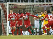 Die unbändige Freude von Birama Ndoye (Mitte) nach dem späten Ausgleich zum 2:2 (Bild: KEYSTONE/SALVATORE DI NOLFI)