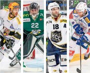 Wartet im Playoff-Viertelfinal Ajoie, Olten, La Chaux-de-Fonds oder doch Kloten auf den HC Thurgau? (Bilder: Freshfocus (3)/Mario Gaccioli (1))
