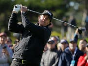 Phil Mickelson zeigt auch mit 48 Jahren einen eleganten und kraftvollen Schwung (Bild: KEYSTONE/AP/ERIC RISBERG)