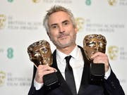 «Unglaubliche Ehre»: der mexikanische Filmregisseur Alfonso Cuarón bei der Verleihung der britischen Filmpreise. (Bild: KEYSTONE/EPA/NIK HALLEN)