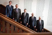Die Regierung in der neuen Zusammensetzung wird am 1. Juni die Arbeit aufnehmen. (Bild: Benjamin Manser)