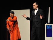 Sind am Samstag ebenfalls mit dabei: Das Duo Lapsus bei einem früheren Auftritt in Altdorf. (Bild: Urs Hanhart, Altdorf, 9. Dezember 2017)