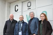 Ein Sitz im Nationalrat als Jahresziel (von links): Stefan Leuthold, Ueli Fisch, Robert Meyer und Irina Meyer. (Bild: ck)