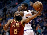 Derzeit kaum zu stoppen: Houstons James Harden (Bild: KEYSTONE/AP/MATT YORK)