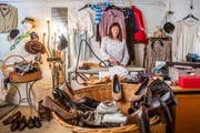 Trudi Ottiger, Inhaberin des Secondhand-Ladens «La Robe.» Das Geschäft in der Oberaltstadt in Zug schliesst nach 34 Jahren Ende Februar 2019. (Patrick Hürlimann (Zug, 9. Februar 2019))