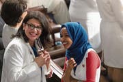 Rashida Tlaib (links) und Ilhan Omar sorgen im Washingtoner Politbetrieb für Kontroversen. (Bild: Cheriss May/NurPhoto; 5. Februar 2019)