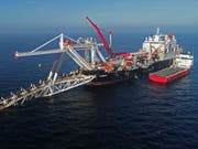 Bauarbeiten an der neuen Erdgasleitung Nord Stream 2 zwischen Russland und Deutschland im baltischen Meer. (Bild: KEYSTONE/AP DPA/BERND WUESTNECK)