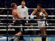 Anthony Joshua (rechts) will nun auch die USA beeindrucken (Bild: KEYSTONE/AP/MATT DUNHAM)