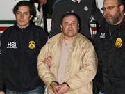 Dürfte lebenslänglich hinter Gitter kommen: der in den USA schuldig gesprochene mexikanische Drogenboss Joaquín «El Chapo» Guzmán. (Bild: KEYSTONE/AP United States Drug Enforcement A)