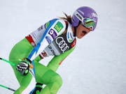Die slowenische Abfahrts-Weltmeisterin Ilka Stuhec startet schon in dieser Woche im Europacup in Crans-Montana (Bild: KEYSTONE/AP/MARCO TROVATI)