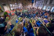 Agugge an der Neugasse. (Bild: Urs Bucher - 23. Februar 2017)