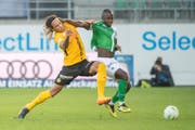 Kekuta Manneh bestritt für St. Gallen in der Meisterschaft nur sieben Teileinsätze. (Bild: Urs Bucher)