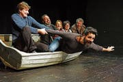 Volle Fahrt voraus: Simon Engeli, Noce Noseda, Rahel Wohlgensinger, Judith Zwick, Joe Fenner, Giuseppe Spina. (Bild: Dieter Langhart)