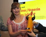 Die junge Bergbäuerin Julia Gisler wurde zur Urnerin des Jahres gewählt. (Bild: Urs Hanhart, Altdorf, 13. Februar 2019)