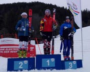 Beda Muoser (rechts) vom SC Gotthard-Andermatt fuhr auf dem Hochstuckli zweimal aufs Podest. (Bild: PD)