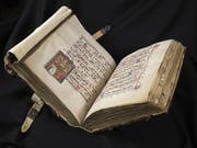 Das Gesangsbuch des Dominikanerklosters St. Katharinental (um 1312) ist Teil der Ausstellung «Glanzlichter der Gottfried Keller-Stiftung» im Landesmuseum in Zürich. Sie dauert vom 14. Februar bis 22. April 2019. (Bild: Gottfried Keller-Stiftung/Landesmuseum)