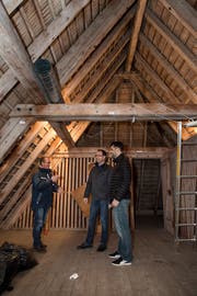 Das Verwaltungsgebäude des Wasser- und Elektrizitätswerks wird komplett renoviert. (Bild: Reto Martin)