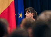 Laura Kövesi (Bild: Vadim Ghirda/Keystone, Bukarest, 23. Februar 2017)