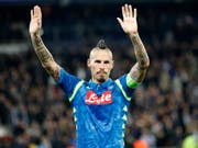 Napolis treuer und jetzt untreuer Irokese Marek Hamsik (Bild: KEYSTONE/AP/FRANCOIS MORI)