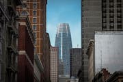 Blick auf den Salesforce Tower in San Francisco – mit 326 Metern das höchste Gebäude der Stadt. (Bild: David Paul Morris/Bloomberg (21. Mai 2018))