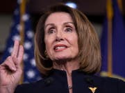 Die demokratische Mehrheitsführerin im US-Repräsentantenhaus: Nancy Pelosi. (Bild: KEYSTONE/EPA/ERIK S. LESSER)