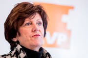 Nationalrätin Ida Glanzmann (CVP/LU).Bild: Christian Merz/Keystone