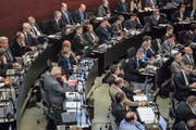 Der Luzerner Kantonsrat hat Ende Januar die Aufgaben- und Finanzreform ein erstes Mal beraten - am kommenden Montag folgt die zweite Beratung. (Bild: Nadia Schärli, Luzern, 28. Januar 2019)