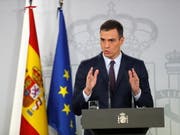 Der sozialistische Ministerpräsident Spaniens, Pedro Sánchez, hat bekannt gegeben, dass am 28. April eine vorgezogene Parlamentswahl stattfinden wird. (Bild: KEYSTONE/EPA EFE/CHEMA MOYA)