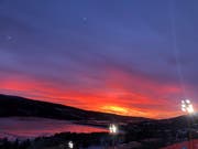 Eine solche Abendstimmung war in Åre häufig zu sehen. Diese hier ist vom vergangenen Freitagabend. (Bild: PD)