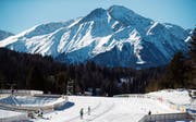 Langlaufen vor dem Wettersteingebirge: Ab morgen wird hier um Medaillen gesprintet. (Bild: APA (Seefeld, 18. Februar 2019))