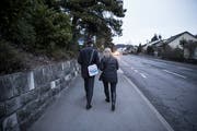 Karin Ruckli und Nicolas A. Rimoldi unterwegs für die FDP.