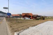 Zwischen Wiler- und Dreibrunnenstrasse südlich der A1 hat der LV St.Gallen Bauland erworben für ein mögliches Neubauprojekt der Landi Wil. (Bild: Hans Suter)
