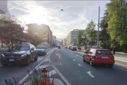 Die Luzernerstrasse in Kriens im Gebiet Hofmatt-Bellpark: Hier soll künftig Tempo 30 gelten. (Bild: PD)