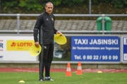 Hier als Assistent beim FC Basel: Der mögliche neue FCL-Trainer Thomas Häberli. (Bild: Andy Müller/Freshfocus (Basel, 27. Juni 2018))