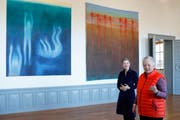 «Das Mittelmeer ist ein Massengrab», sagt Miriam Cahn und malt ertrinkende Migranten. (Bild: KEYSTONE/Peter Klaunzer)