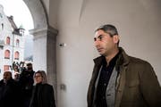 Johan Cosar vor dem Prozess in Bellinzona. (Bild: KEYSTONE/Alessandro Crinari, 20. Februar 2019)