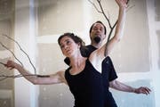 Dana und Shinichi Iova-Koga im Bewegungsraum im Universe 9. (Bild: Jakob Ineichen (Hergiswil, 19. Februar 2019))