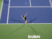 Belinda Bencic tritt in Dubai überragend auf. (Bild: KEYSTONE/EPA/ALI HAIDER)
