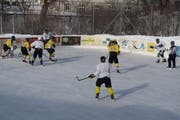 Natureisbahnen, auf denen man Eishockey spielen kann, gibt es fast keine mehr – Gais bildet eine Ausnahme. (Bild: PD)