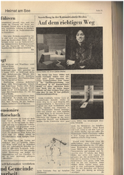 Vor 43 Jahren stellte Müller zusammen mit Guido Caminada in der Kursaal-Galerie in Heiden aus. («Tagblatt »Mai 1976)